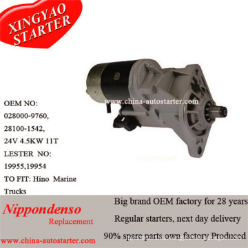 Hino Motor W04CT, W04D, W06D, W06e Denso Starter